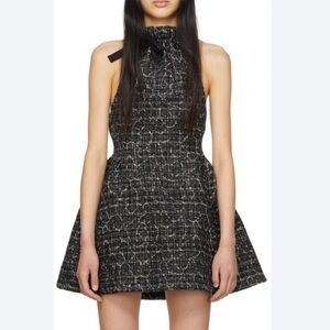 ♥️… Shushu Tong halter Mini Tweed Dress